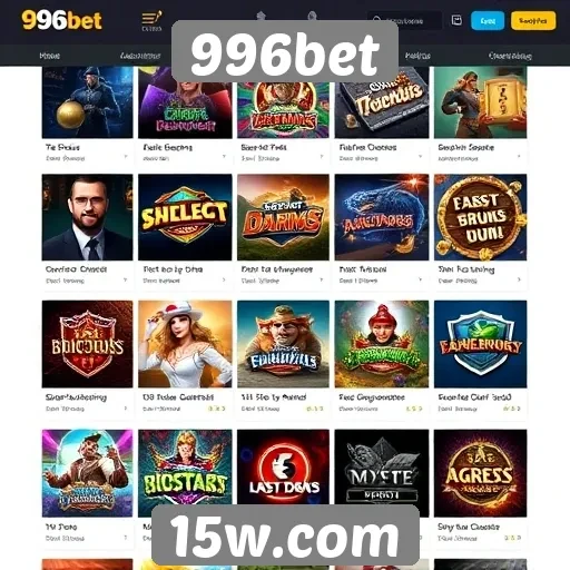 Plataforma 996bet oferece ampla variedade de jogos online