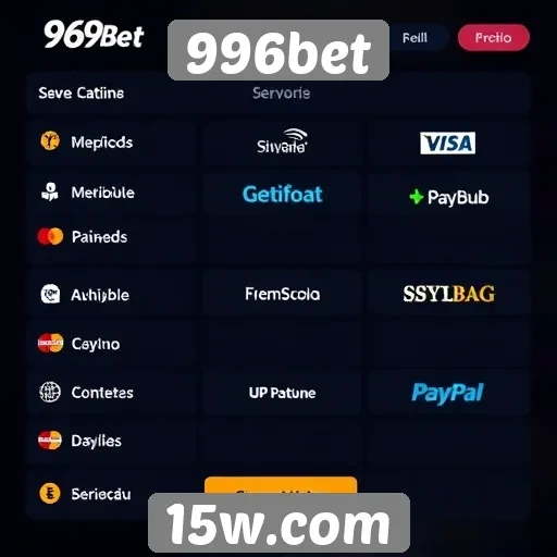 Estudo sobre os métodos de pagamento disponíveis na 996bet